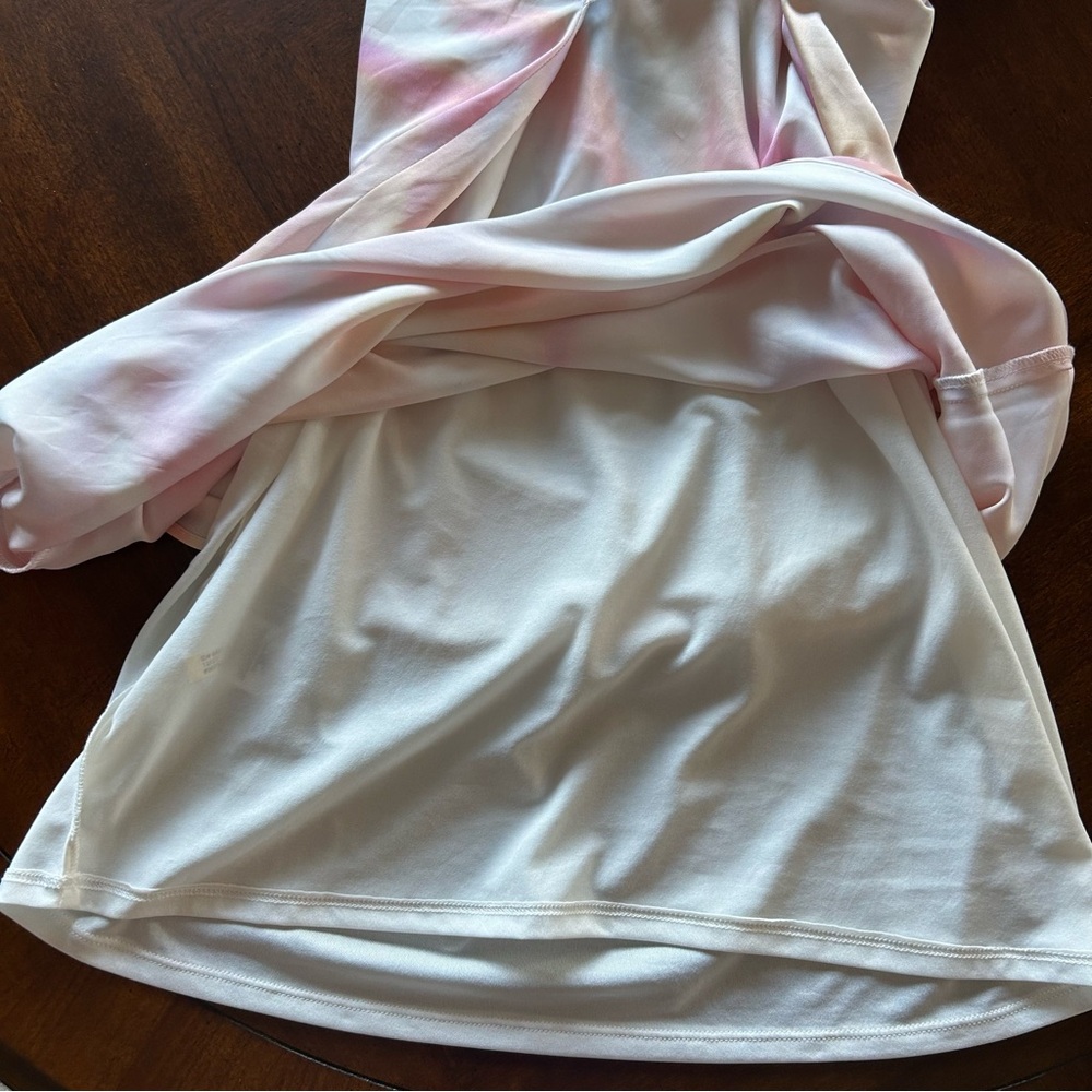 Express Tie Dye Satin Strappy Mini Dress - Picture 7 of 8